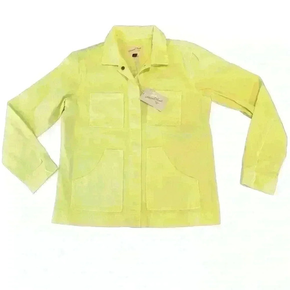 Universal Thread Women's Long Sleeve Chore Jacket -size xs / highlighter yellow - Picture 2 of 4